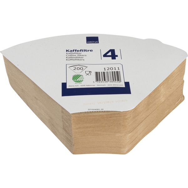 Kaffefilter 1x4, Svanmärkt oblekt - 1