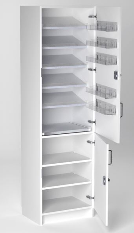 Medicinskåp Careco, 2100x600x450mm VÄ