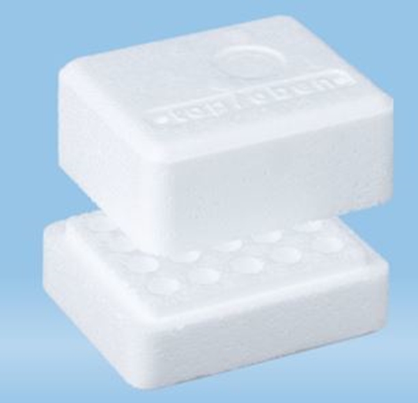 Transportlåda frigolit m lock, för 20 st rör D=10,8mm 