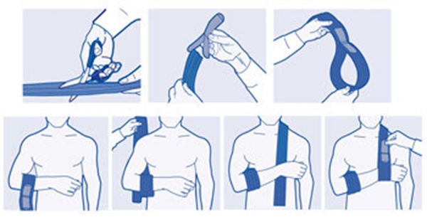 Armslinga Actimove Sling Kids, 3,6cmx10,8m + 16 kardb.fästen - Actimove - 2