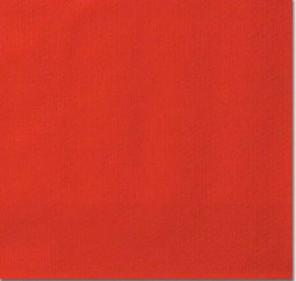 Servett tissue 1/4 vikt 1L, 33x33cm röd