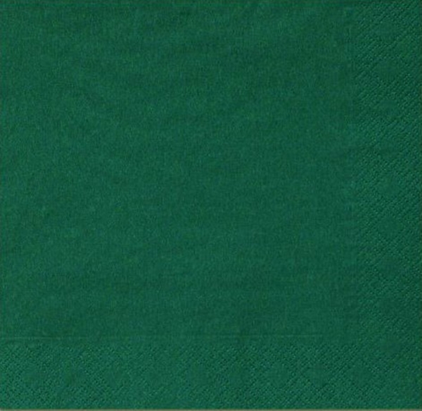 Servett tissue 1/4 vikt 3L, 40x40cm mörkgrön