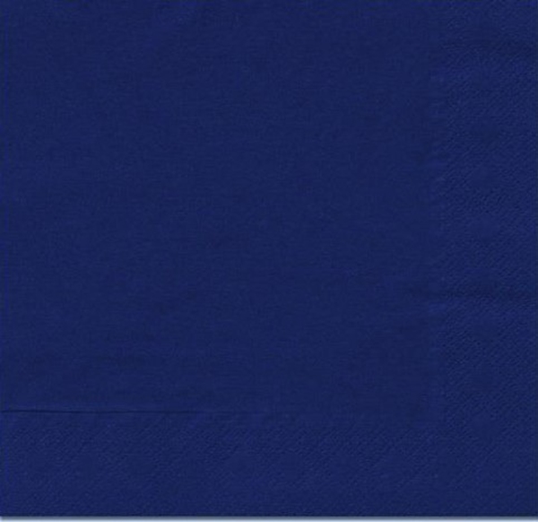 Servett tissue 1/4 vikt 3L, 33x33cm mörkblå