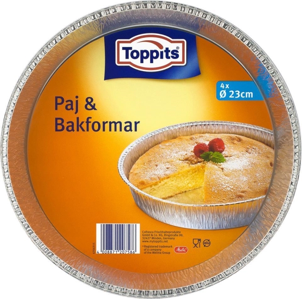 Pajform Aluminium, 23 cm 