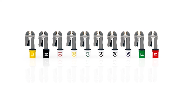 EKG kontakt MAC, 10 grabber koppling DCAR