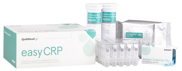 Test QuikRead go easy CRP, med sample collector
