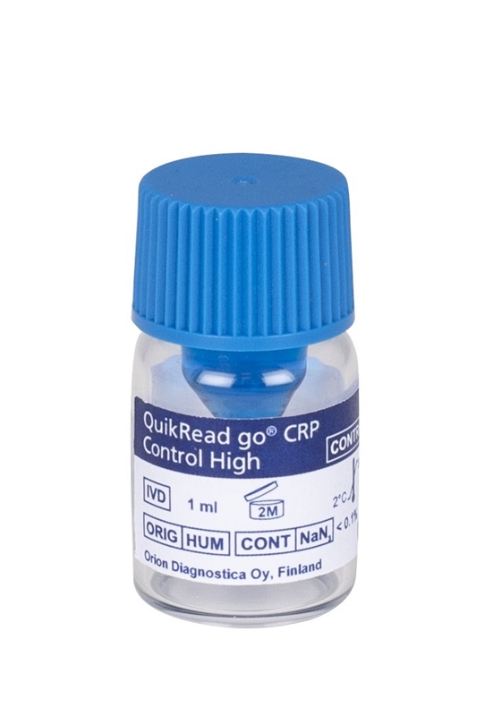 Kontroll QuikRead go CRP, 75mg/L hög blue KYLVARA - 1