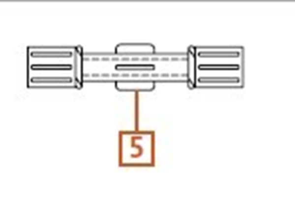 Adapter LuerLock hona-hona för trycksprutor, Koppling mellan slangar