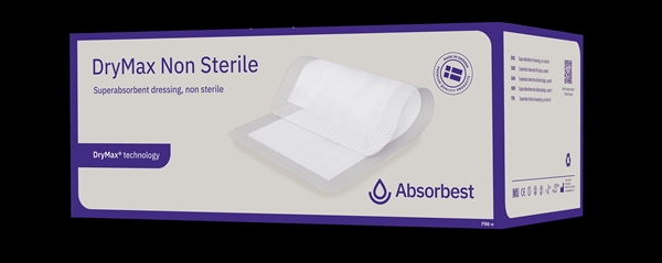 Superabsorberande förband DryMax, 20x30cm osteril - DryMax - 1