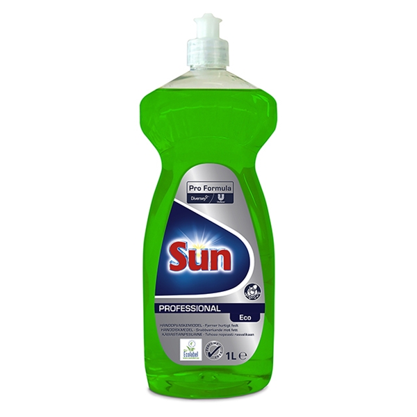 Handdiskmedel Sun Professional, 1L pH=7 oparfymerad  Ecolabel - Sun