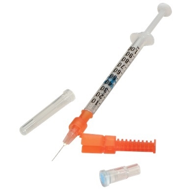 Blodgasspruta Pro-Vent Plus, 1ml 25Gx16mm kanyl Edge Safety