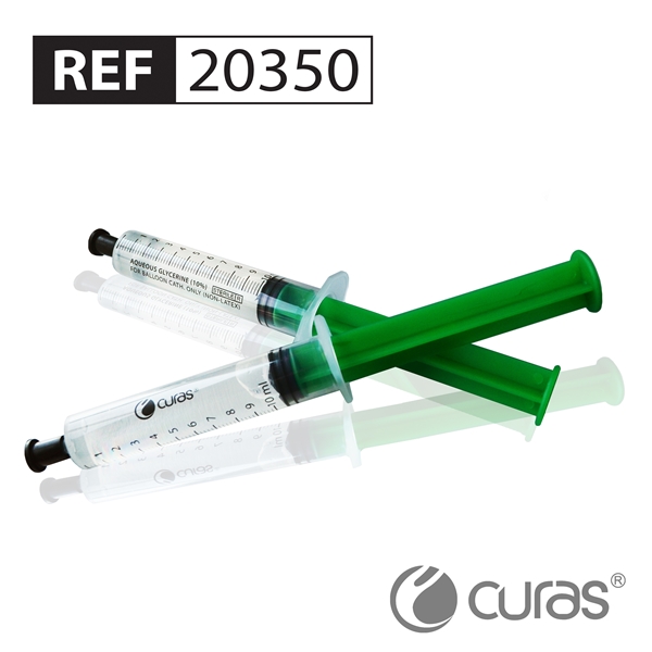 Kateterspruta Codan 25-pack, 10ml 10% glycerinlösning