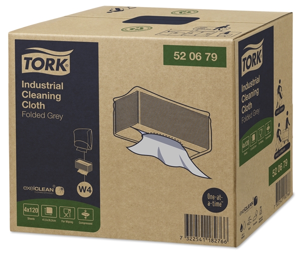 Torkduk Rengöring Flexibel W4 grå, Tork Premium 35,5x41,5cm vikt - Tork - 2
