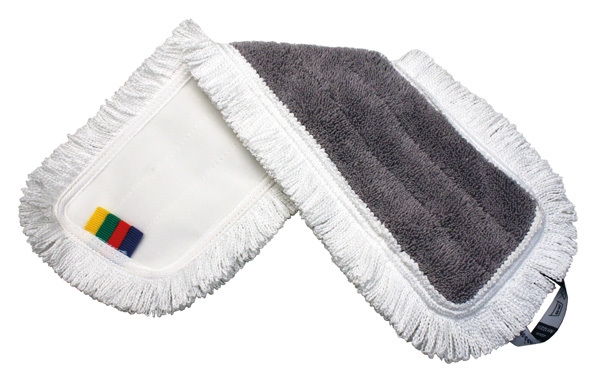 Mopp torr/fukt Activa Premium, 60cm grå/vit mikro öglad - Activa