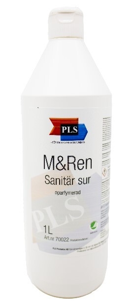 Reng sanitet/toa M&Ren sur, 1L pH=2,5(konc)/4(bruk) oparf - PLS