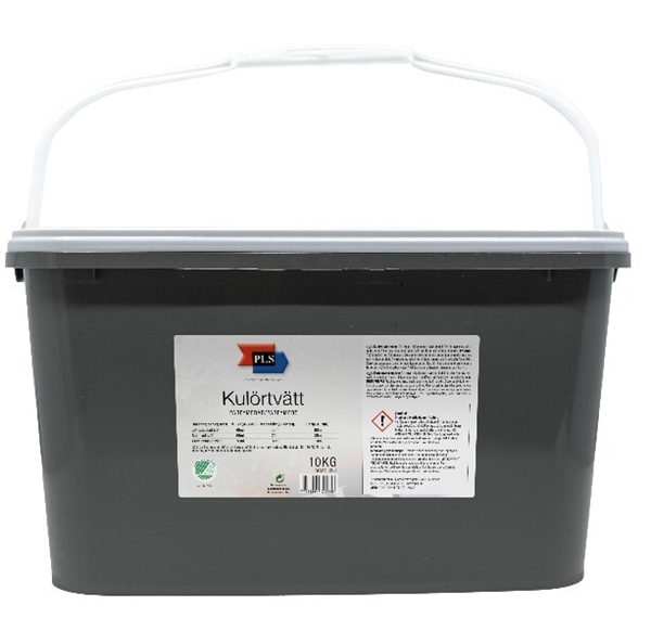 Tvättmedel pulver kulörtvätt PLS, 10kg parfymerad Svanen - PLS