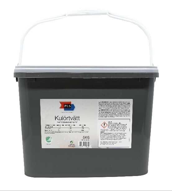 Tvättmedel pulv kulörtvätt PLS, 5kg parfymerad Svanen - PLS