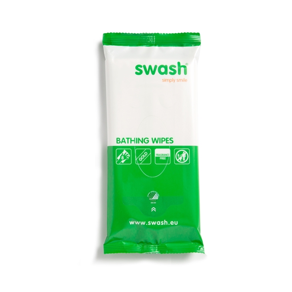 Tvättlapp Swash Gold Wipes, 20x20cm oparf 8st/fp CE-märkt - SWASH