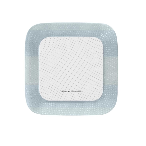 Tunt skumförband silikon Biatain Silicone L, 12,5x12,5cm Border Lite - Biatain