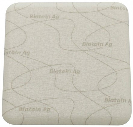 Skumförband silver Biatain Ag, 10x10cm - Biatain