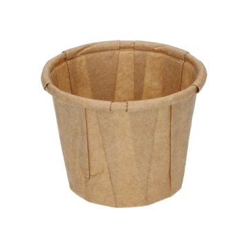 Bägare papper (medicinbägare), 2,25cl ej CE-märkt brun