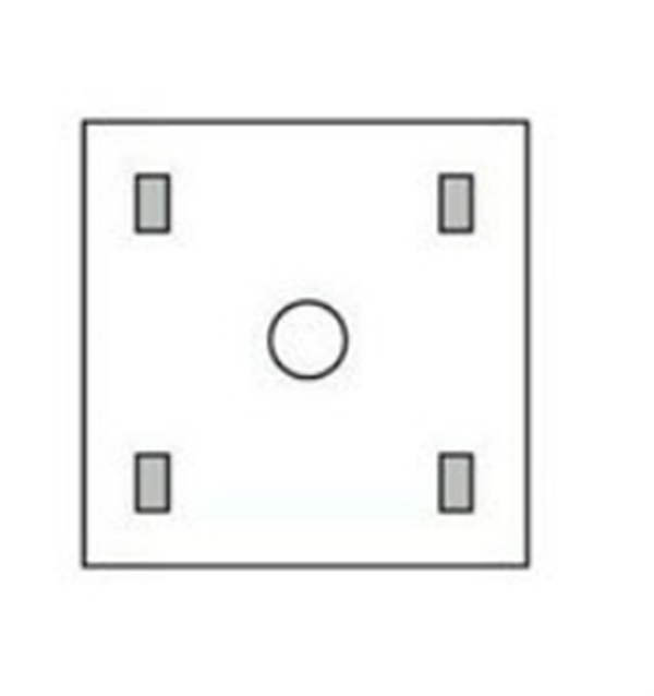 Sårkantsduk Steri-Drape, 90x90cm ringdiameter 22,5cm