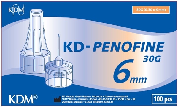 Pennkanyl KD-Penofine, 30G (0.30 x 8 mm) Gul - KD-Penofine