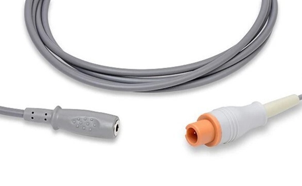 Förlängningssl f engångssond, 3 m, rund konnektor