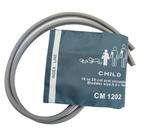 Manschett CM1202 flergångs, Barn, 18-26 cm, med konnektor