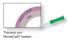 Tappningskateter HomeCath, Ch12 40cm Tiemann PVC-fri - HOMECATH - 2