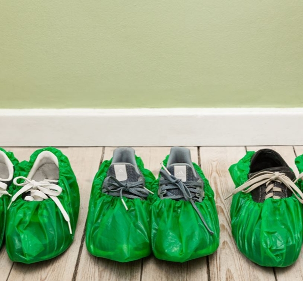 Skoskydd Bioplast Polynova, 15x41cm L 30my gröna