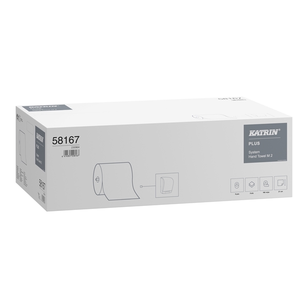 Torkrulle 2-L System M2, Katrin Plus 140m 1,47kg vit - Katrin - 2