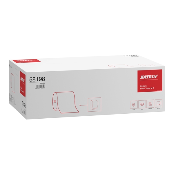 Torkrulle 2-L System M2, Katrin Classic 170m 1,639kg vit - Katrin - 2