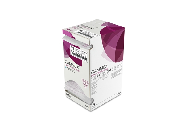 Handske op Gammex Latex, 7,5 Moisturizing puderfri - Gammex - 4