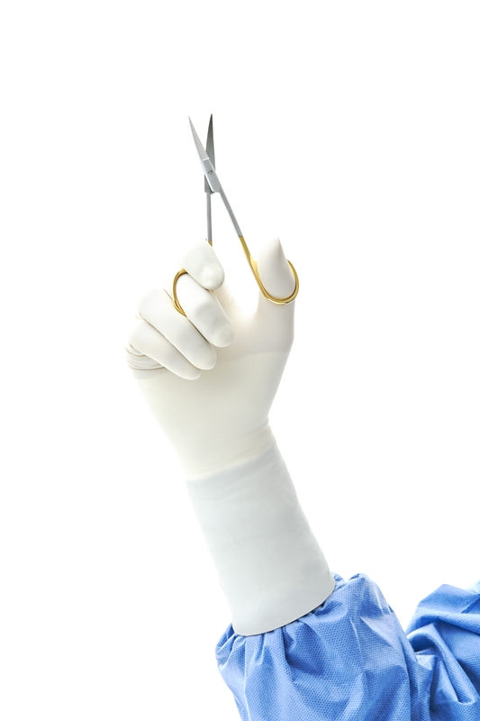 Handske op Gammex Latex, 8,5 Moisturizing puderfri - Gammex - 1