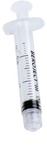 Spruta luerlock 3komp Beroject, 2ml grad 0,1ml centrerad - Beroject - 1