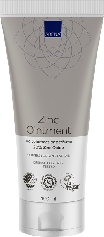 Zinksalva 20% Abena, 100ml oparfymerad Svanen