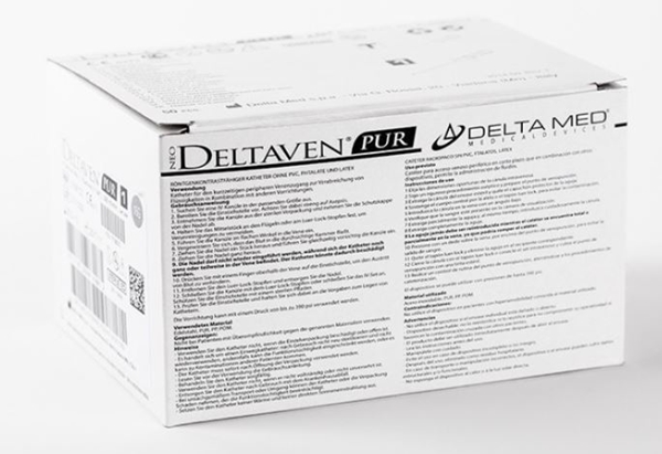 Infusionskanyl Delta Self Safe 2, 1,1x32mm 20G rosa m port - Delta - 3