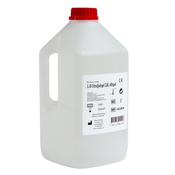 Ultraljudsgel i dunk LD1, 2,8kg ofärgad