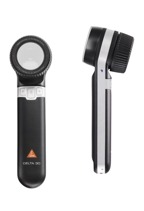Dermatoskopset DELTA 30 HEINE, med USB laddning och väska - HEINE