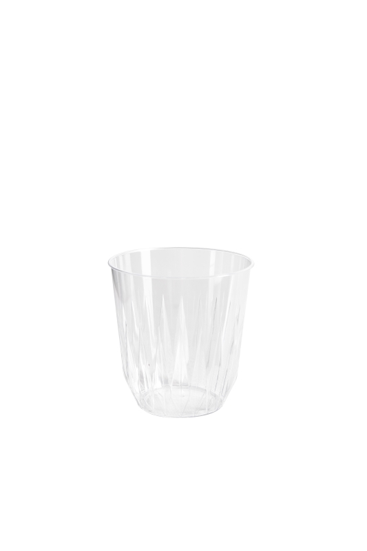 Bägare plast PS Diamond, 25cl festligt glas