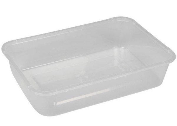 Mikroform PP plast, 500ml 174x120x39mm transp