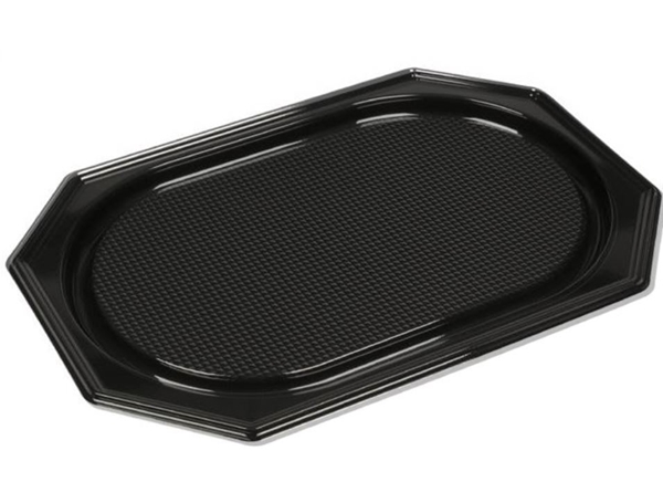 Serveringsfat RPET, 30 x 45 cm svart