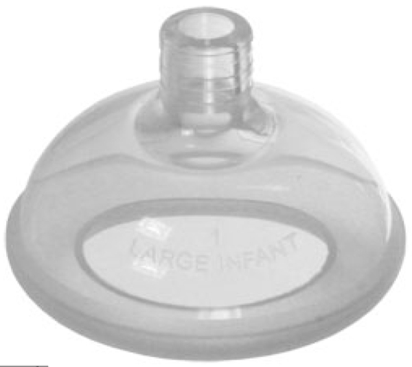 Narkosmask ClearFlex economy, stl0 silikon rund flerg - 1