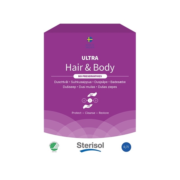 Flytande tvål Sterisol ULTRA Hair & body, 700ml parfymerad  - Sterisol