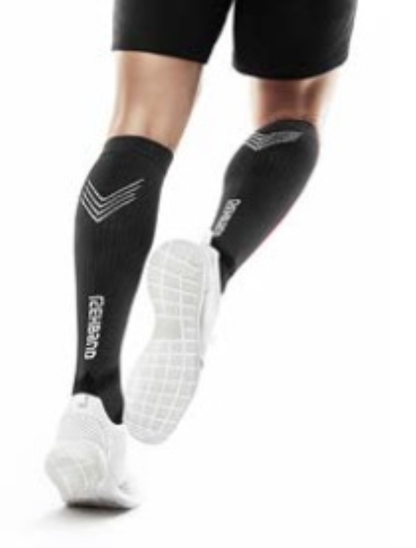 Kompressionsstrumpor knä klass 1 Rehband QD, XL Svart - Rehband