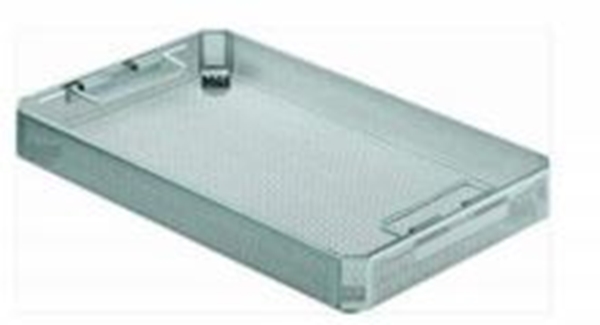 Trådkorg 3/4 perforerad, 406x253x56mm