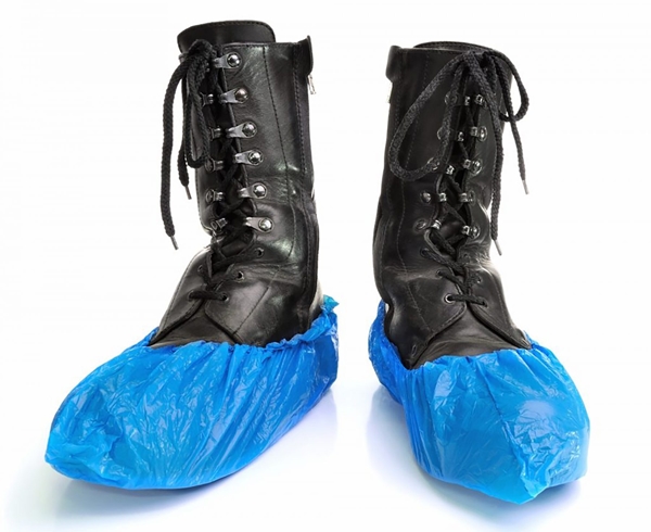 Skoskydd plast Polynova, 15x36cm M 27my blå