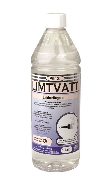 Limtvätt P613, 1L löser mattlim