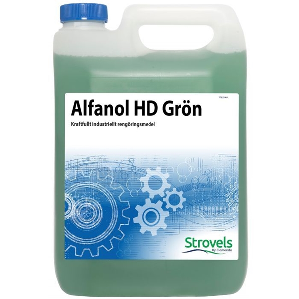 Reng grovrent Alfanol HD Grön, 5L Svanen pH=13/12,2(bruk)